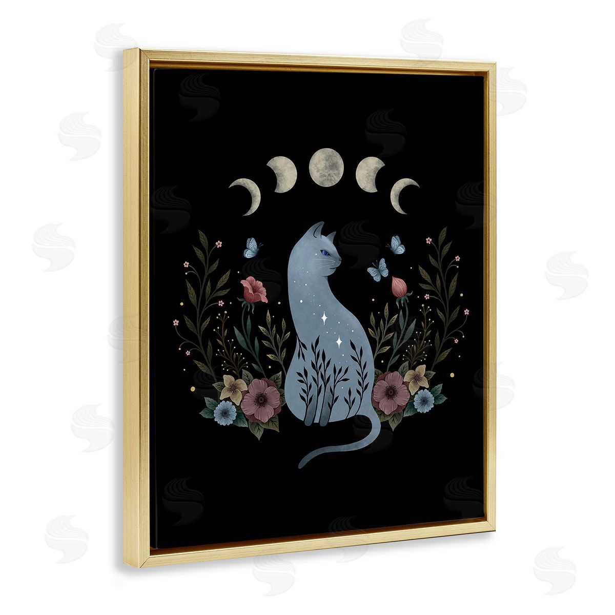 Episodic Drawings Cat & Moon Phases