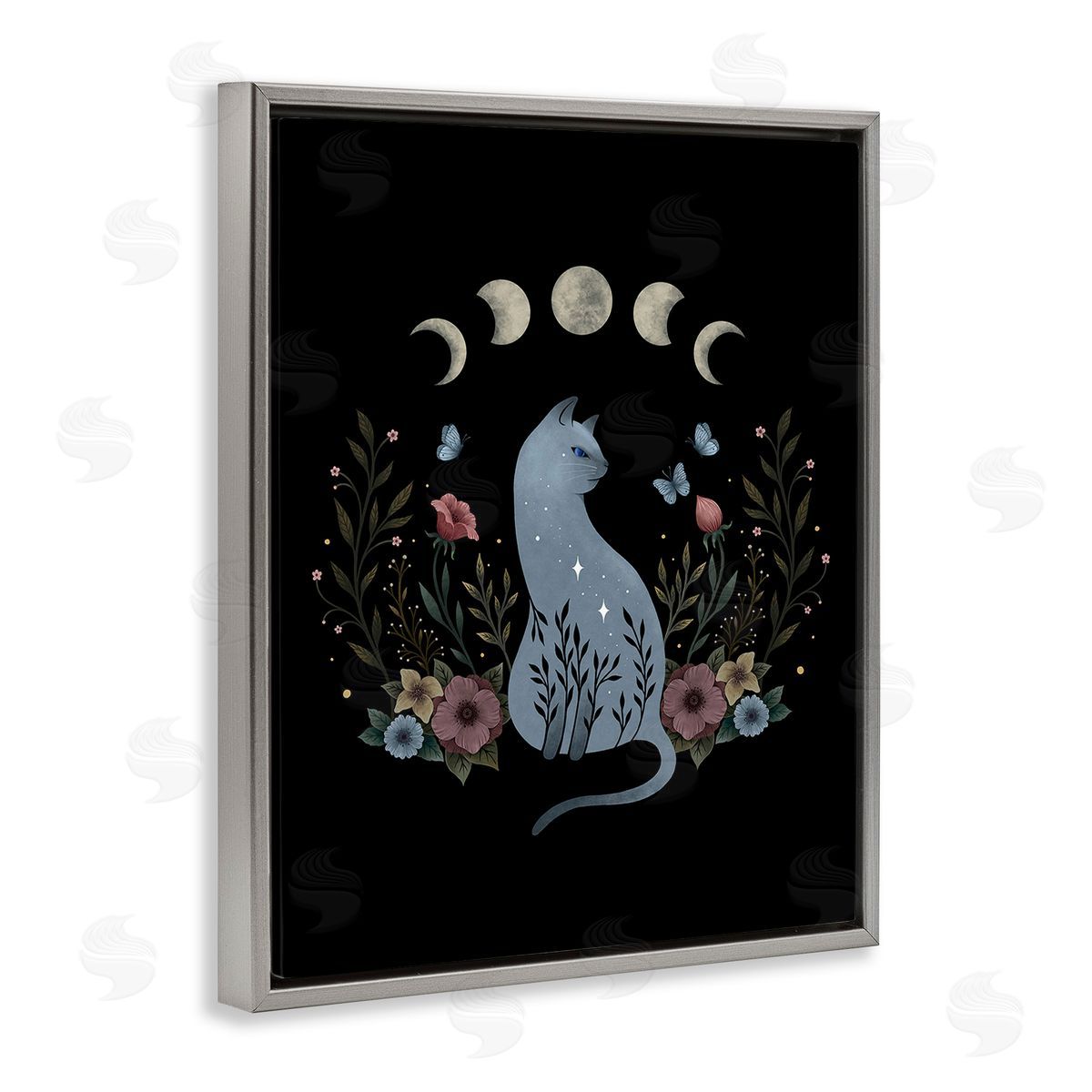 Episodic Drawings Cat & Moon Phases