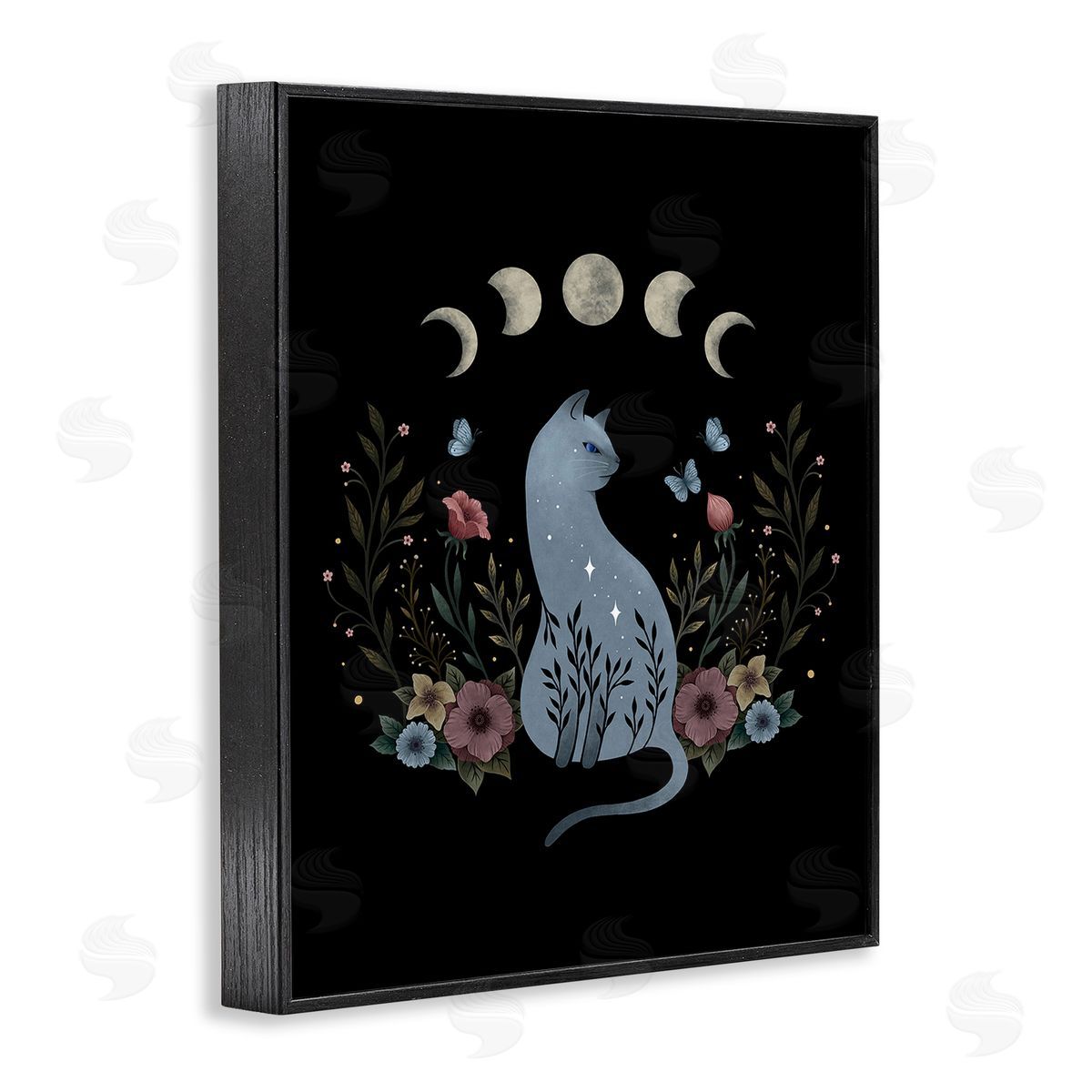 Episodic Drawings Cat & Moon Phases