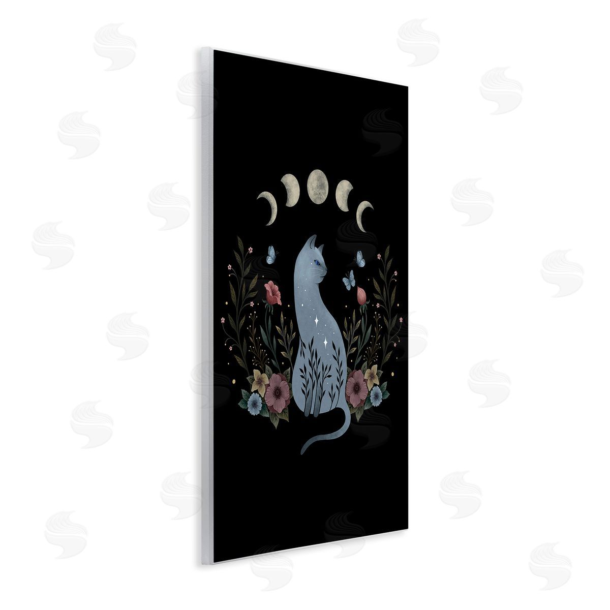 Episodic Drawings Cat & Moon Phases