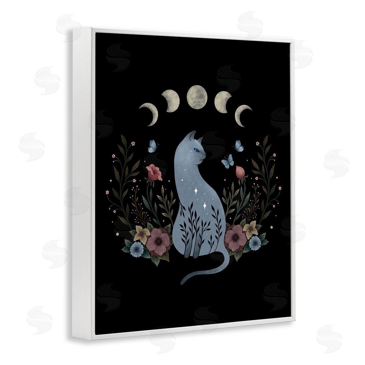 Episodic Drawings Cat & Moon Phases