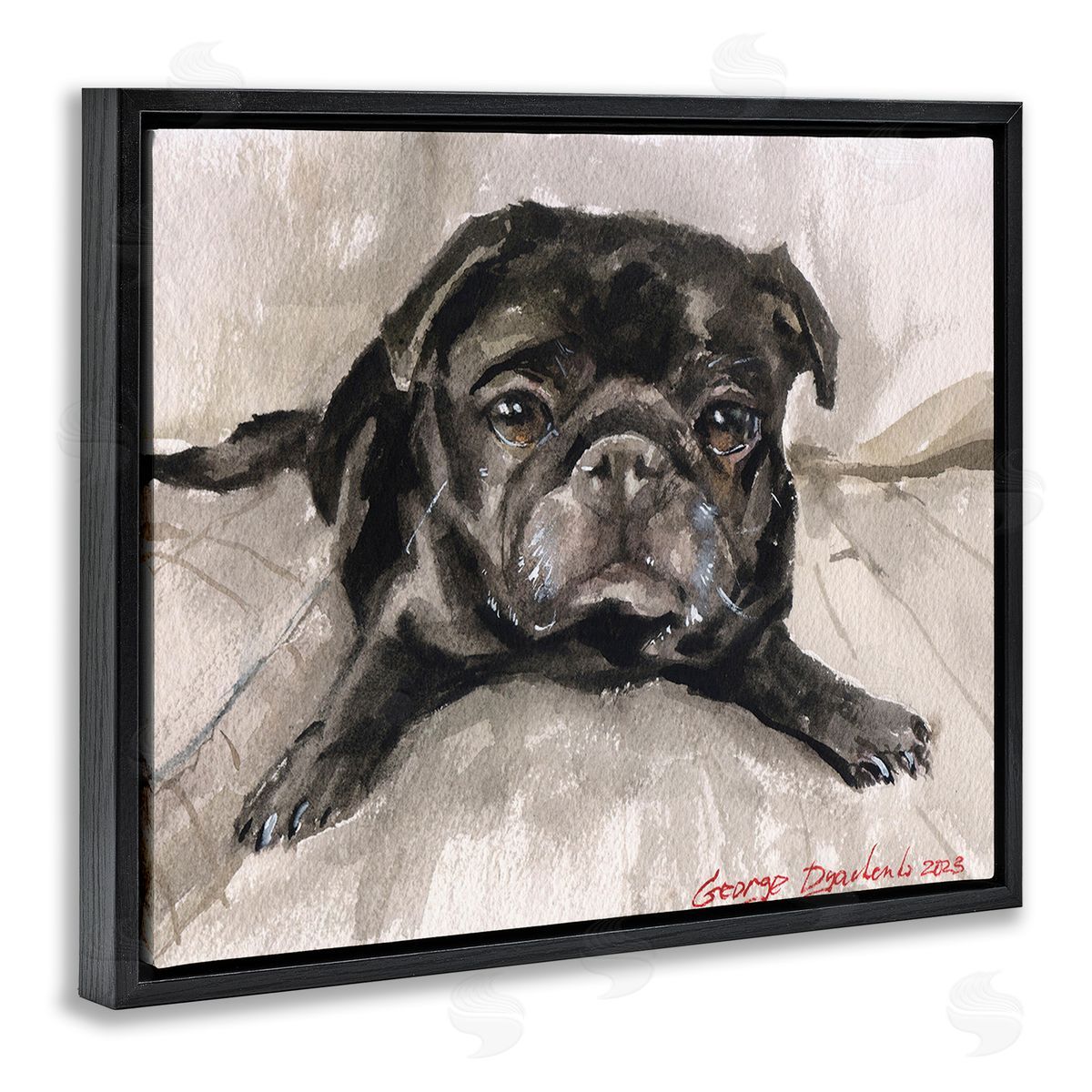 George Dyachenko Cozy Pug Relaxing