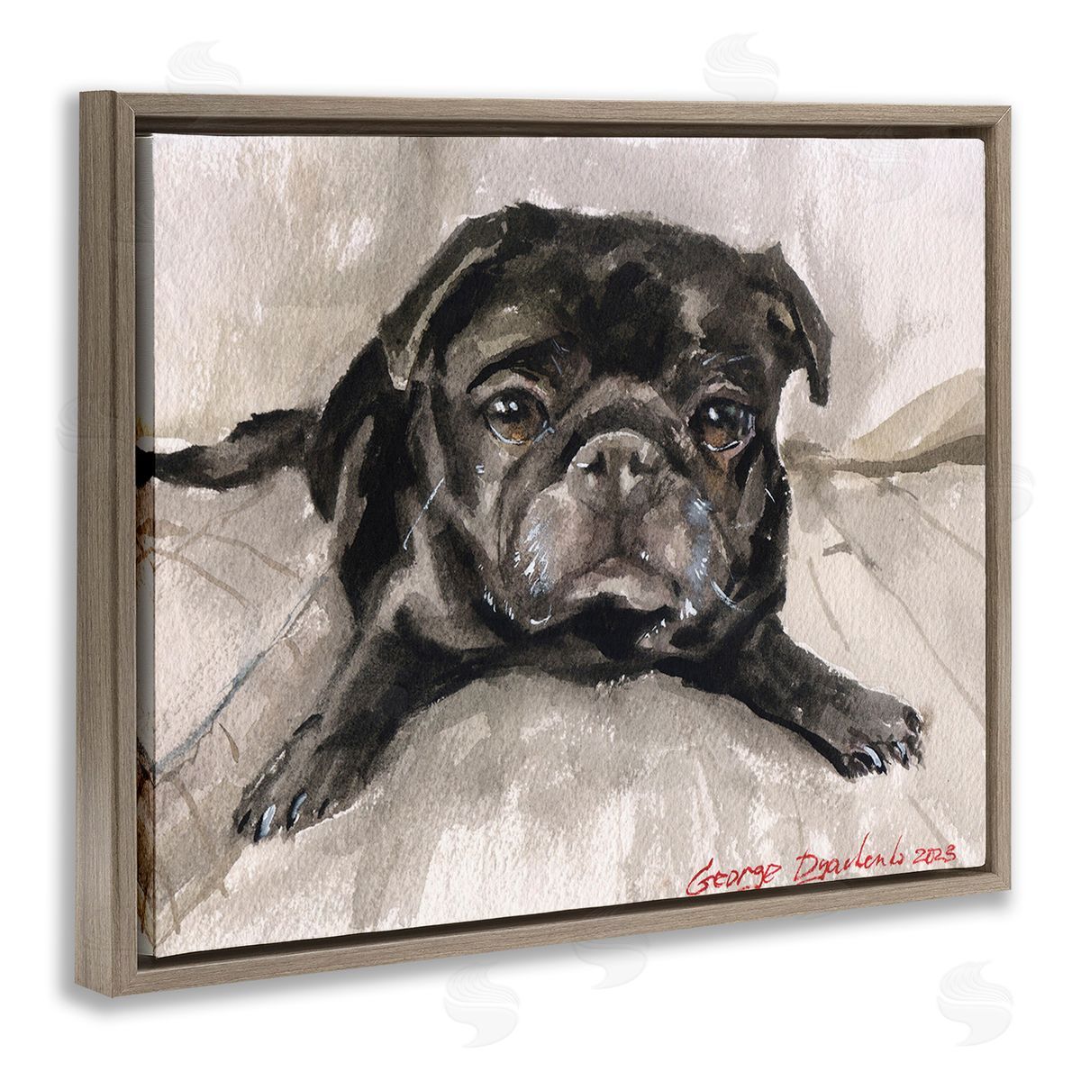 George Dyachenko Cozy Pug Relaxing