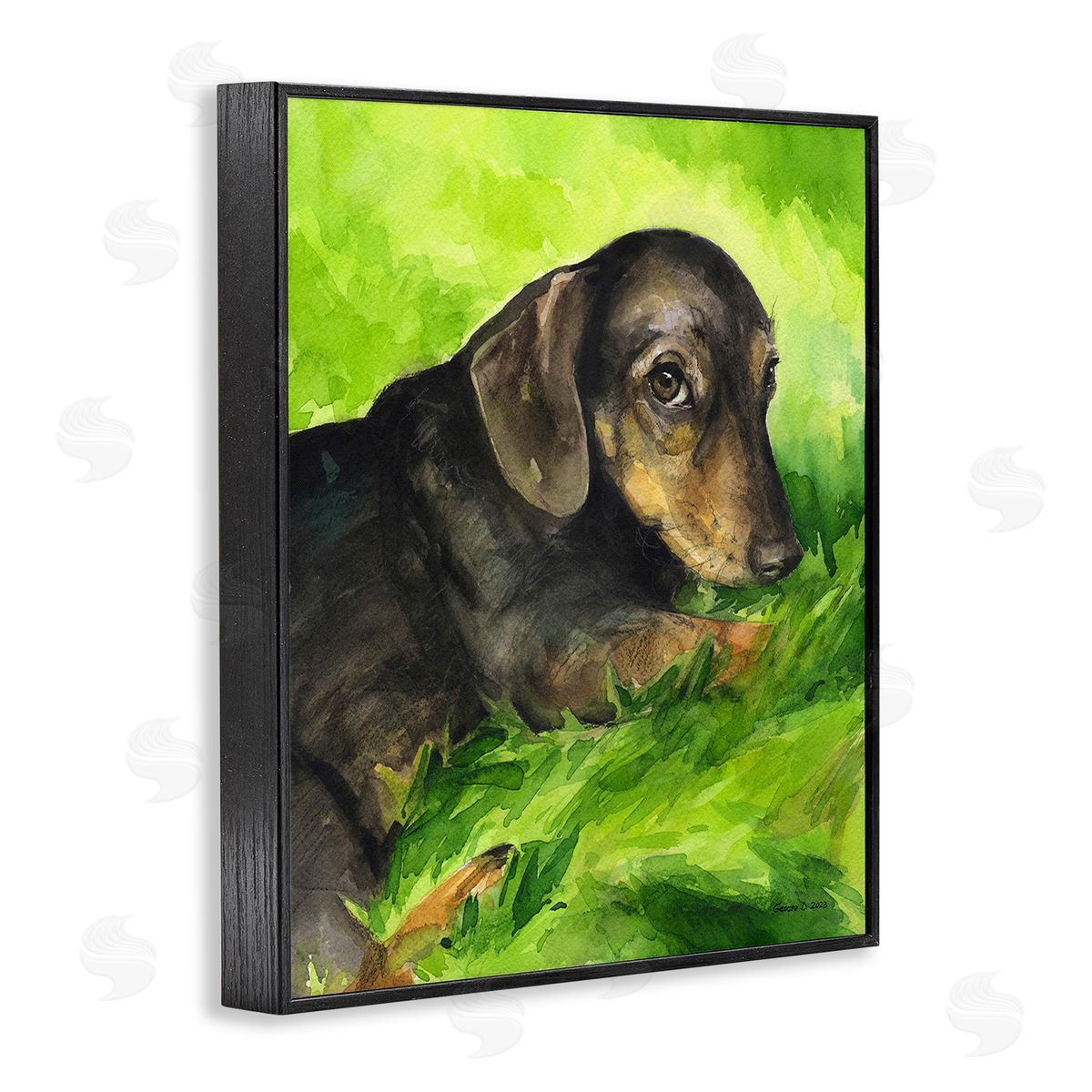 George Dyachenko Dachshund Relaxing in Grass