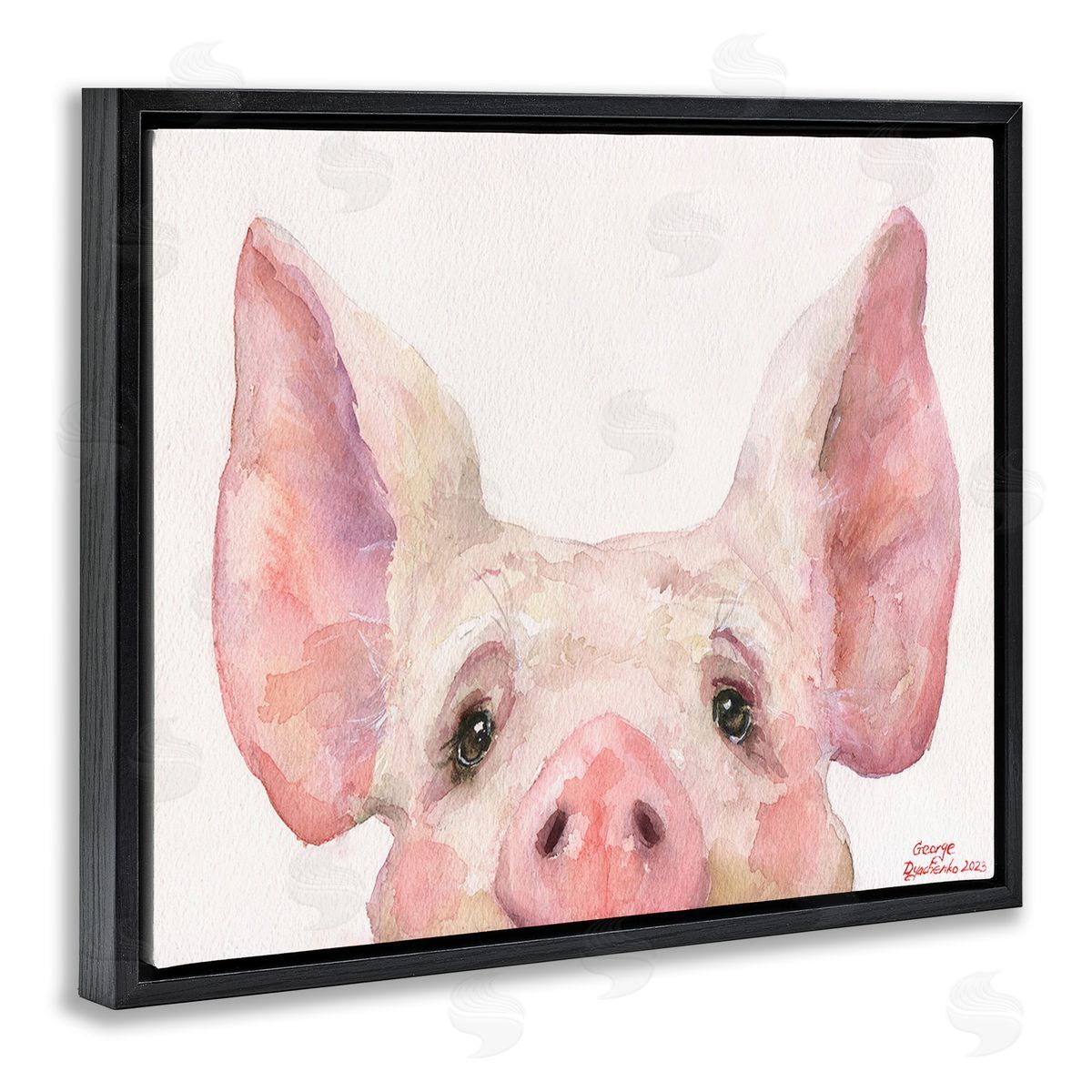 George Dyachenko Piglet Peeking Portrait