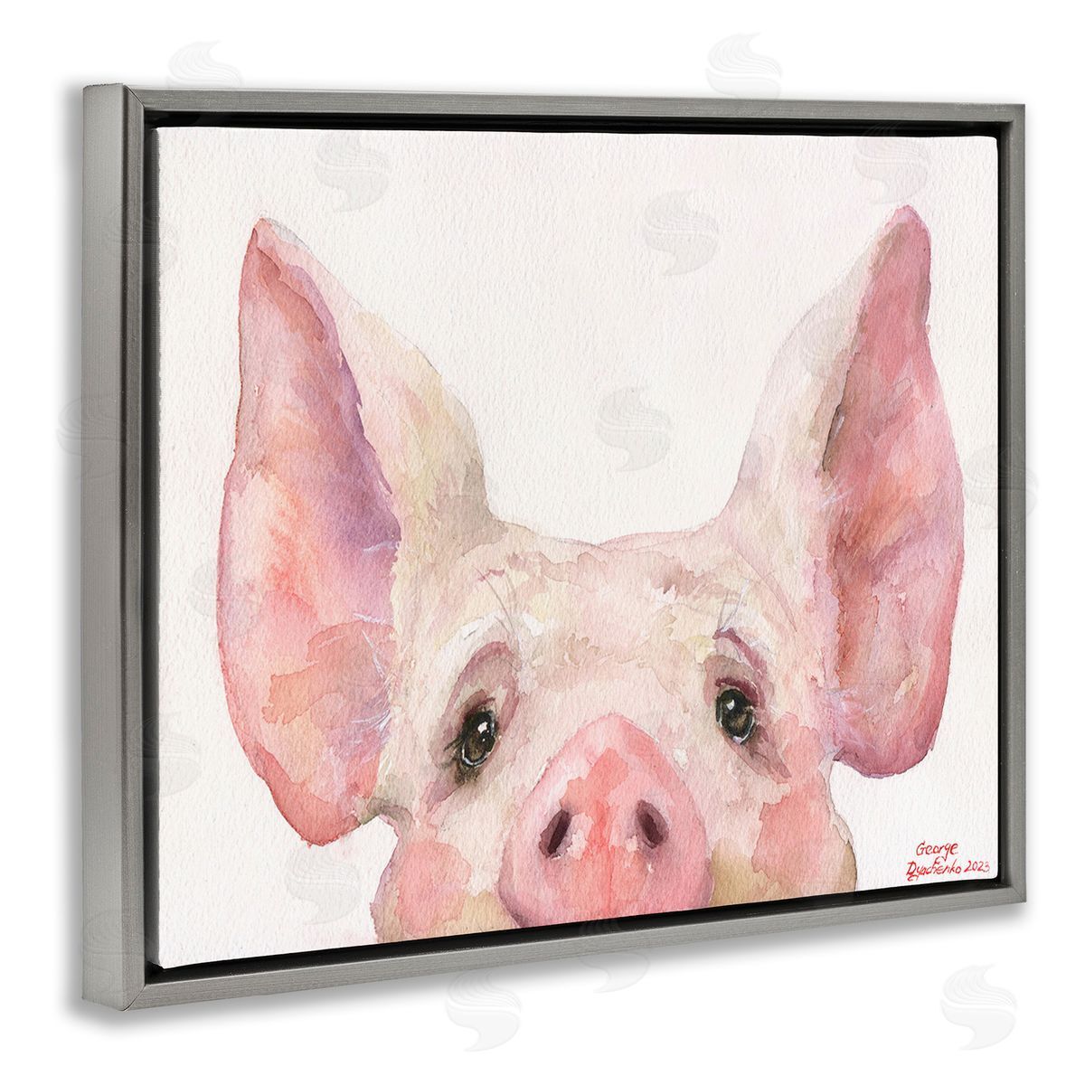 George Dyachenko Piglet Peeking Portrait