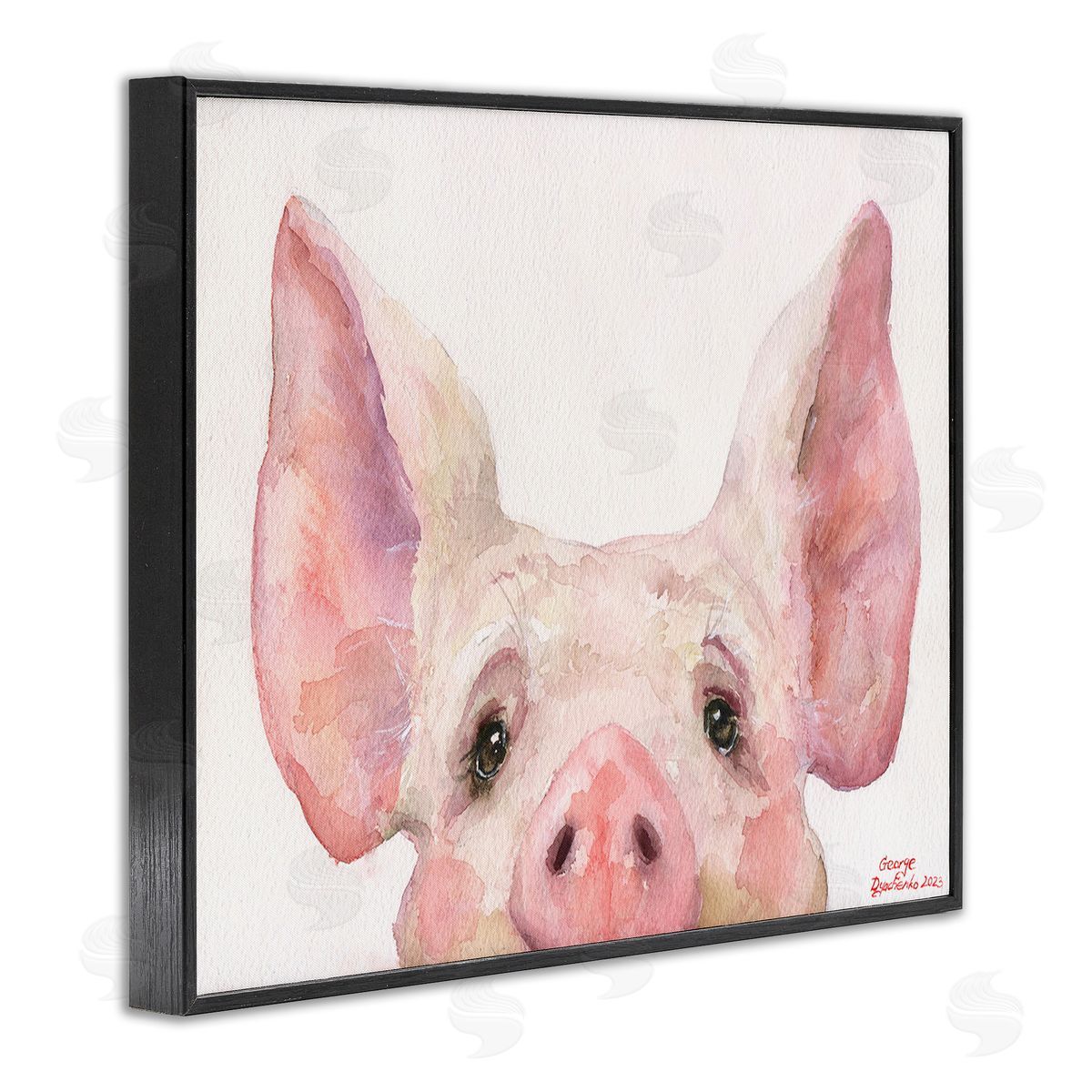 George Dyachenko Piglet Peeking Portrait
