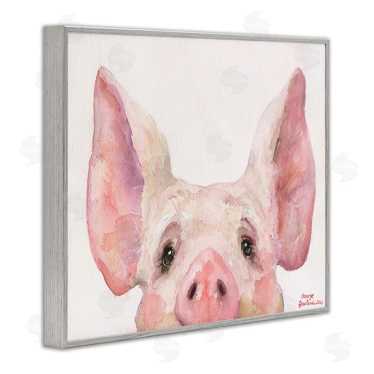 George Dyachenko Piglet Peeking Portrait