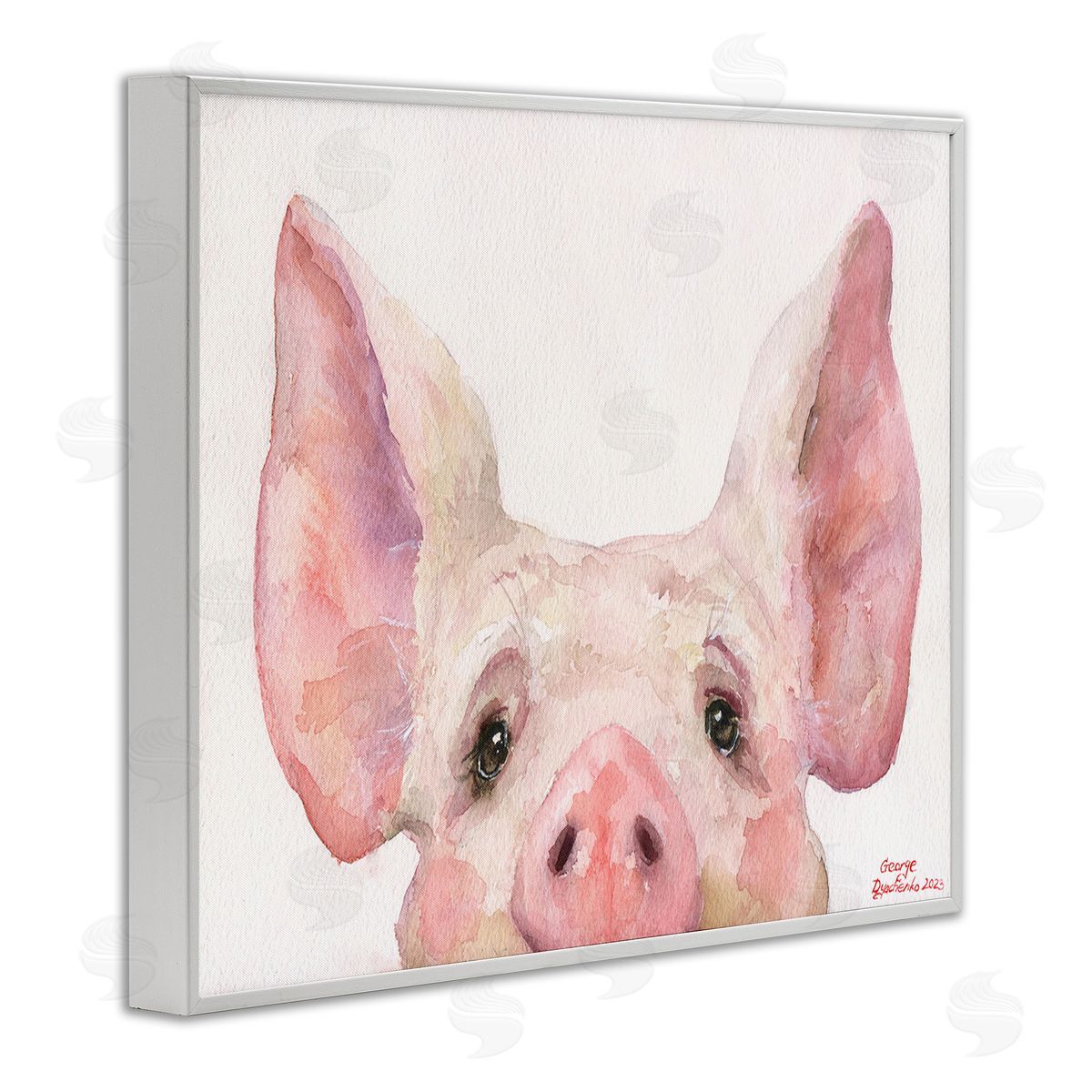 George Dyachenko Piglet Peeking Portrait