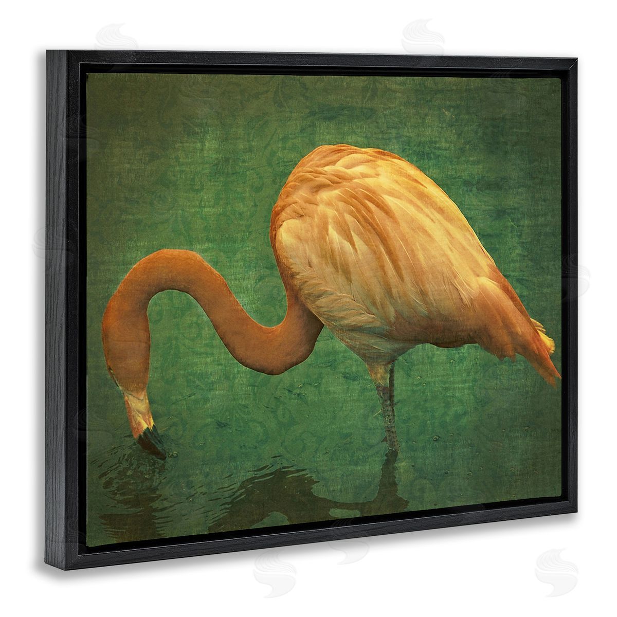 Graffitee Studios Dark Flamingo in Pond