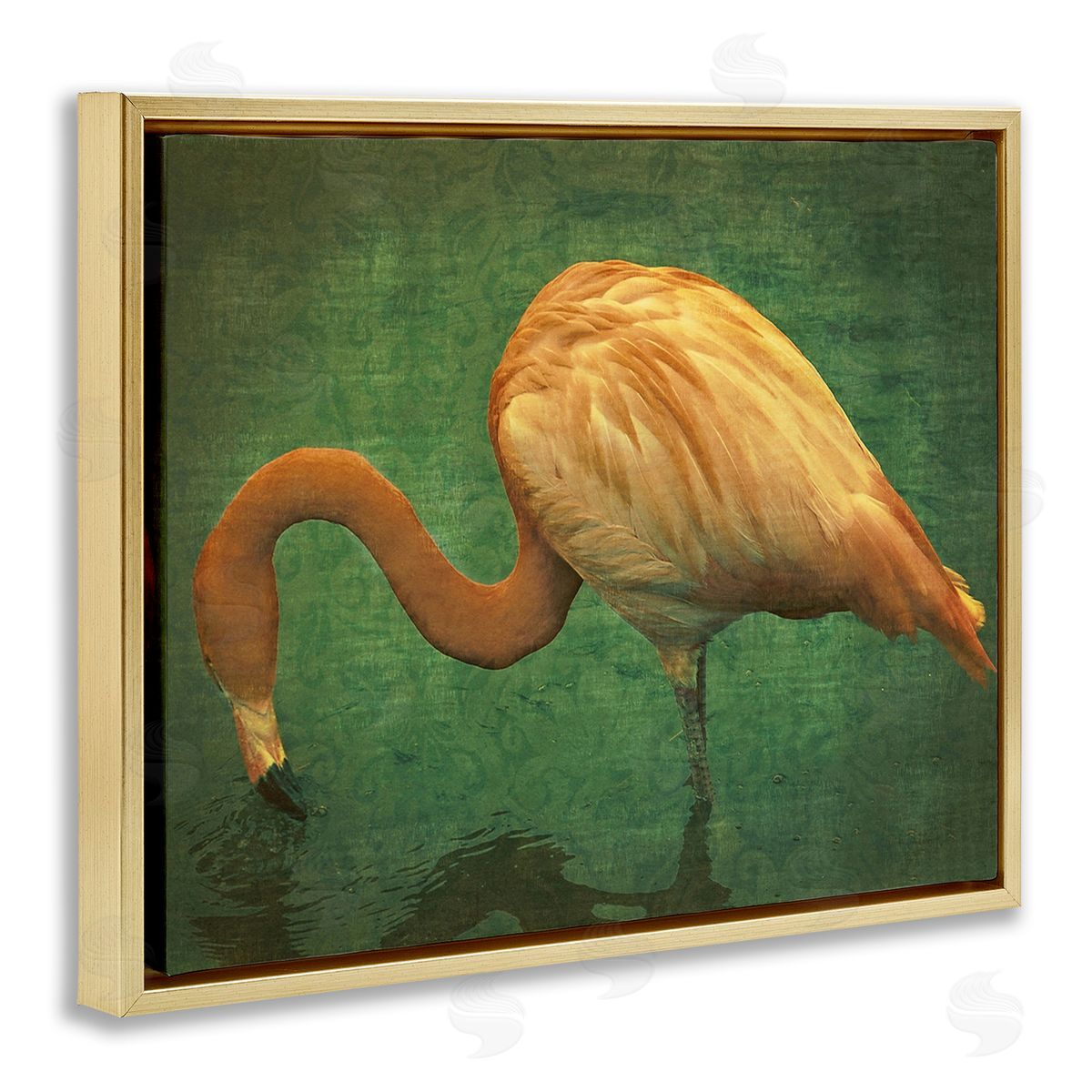 Graffitee Studios Dark Flamingo in Pond