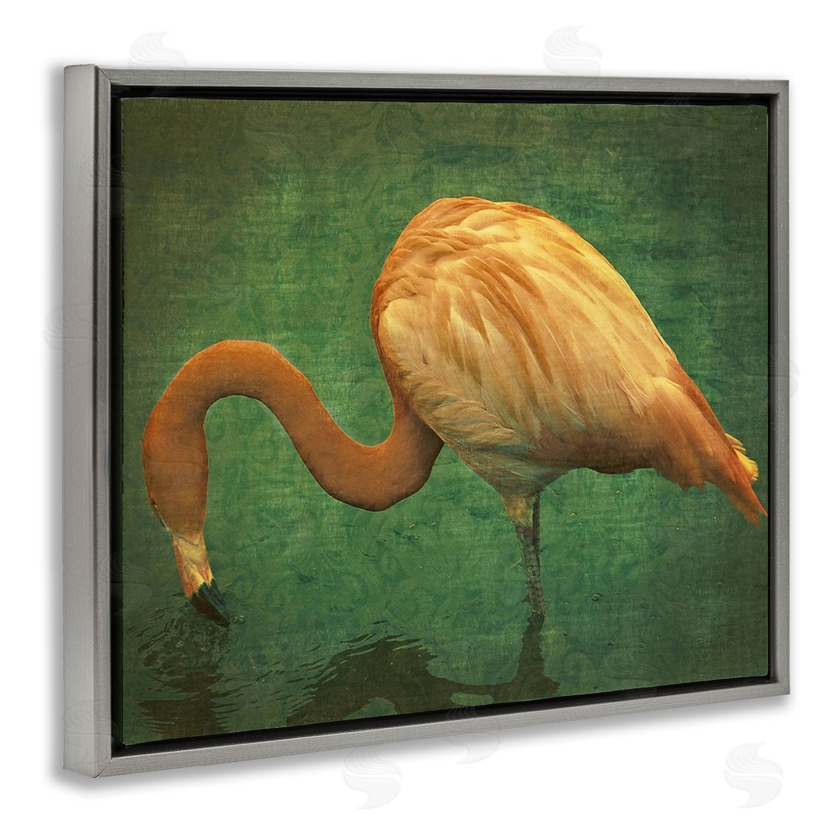 Graffitee Studios Dark Flamingo in Pond