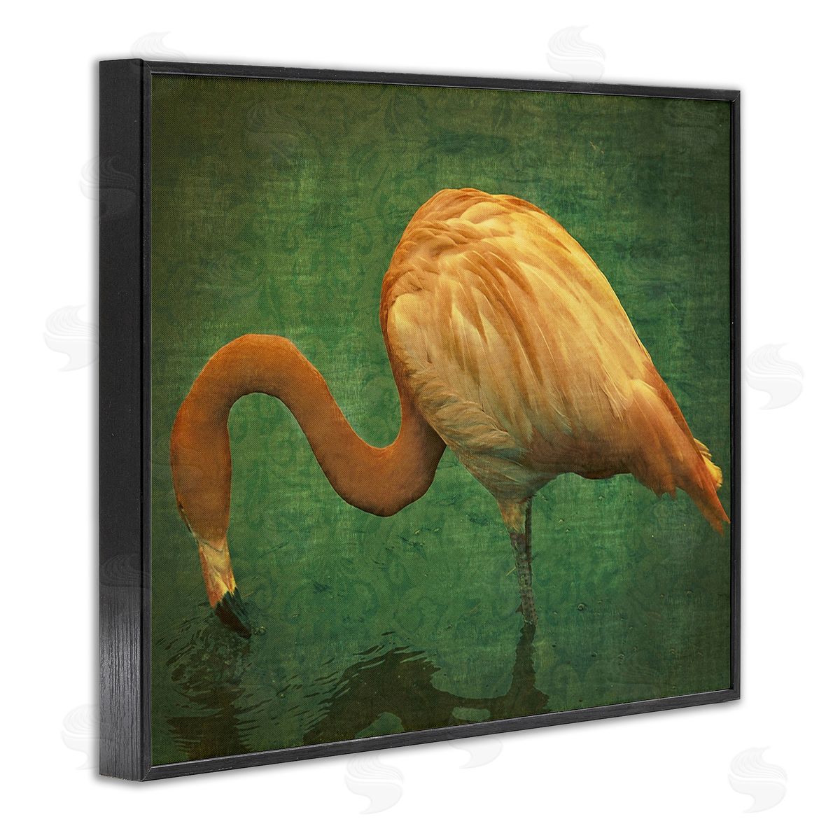 Graffitee Studios Dark Flamingo in Pond