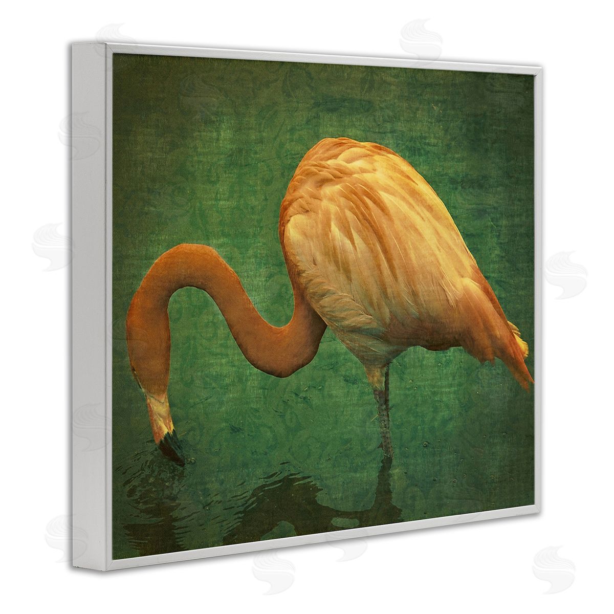 Graffitee Studios Dark Flamingo in Pond