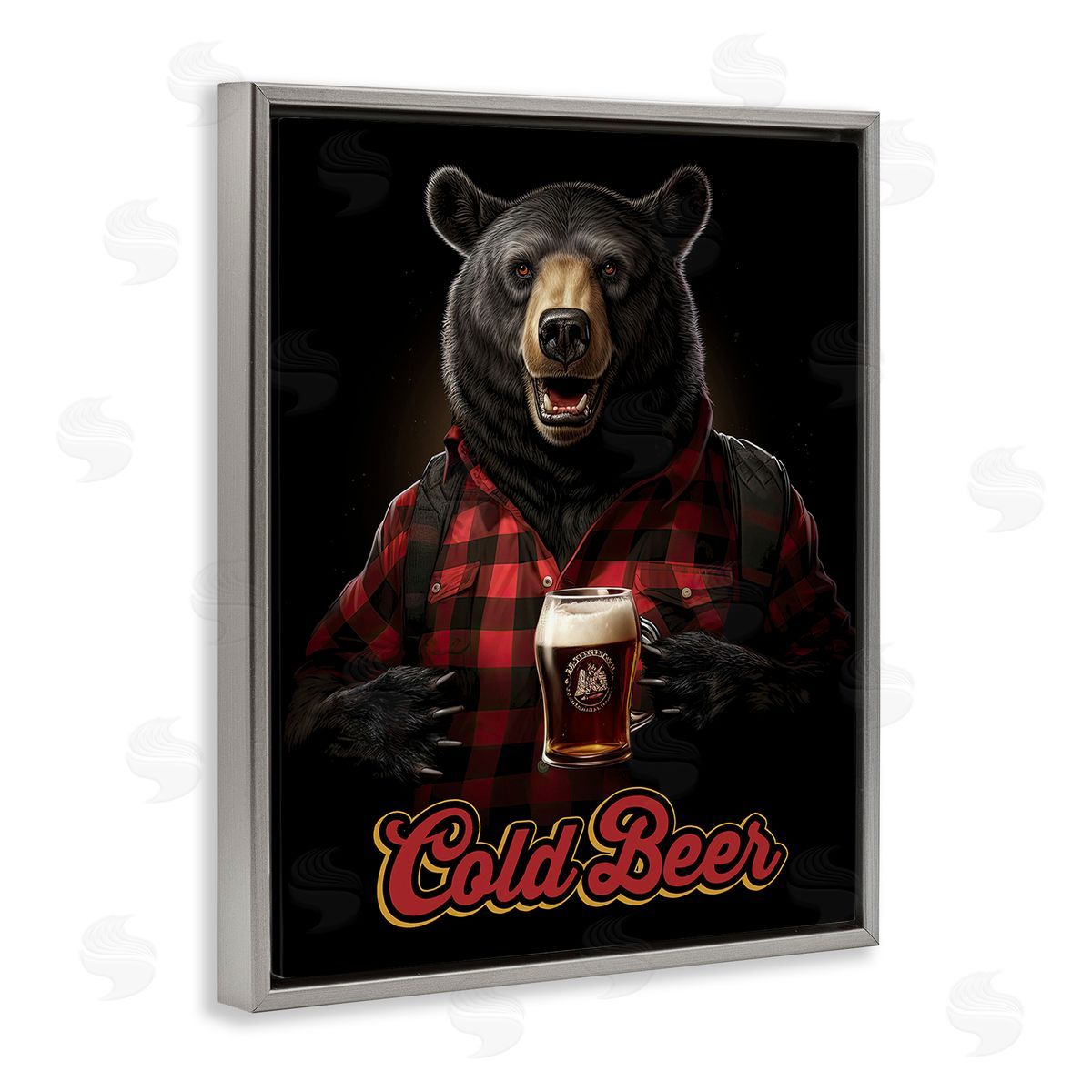 Jim Baldwin Bear with Cold Beer