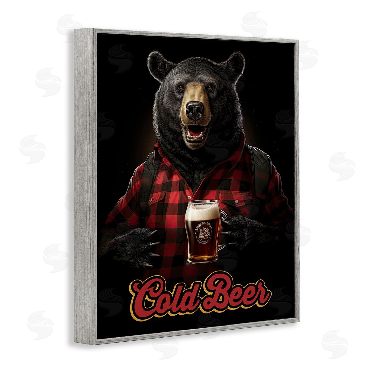 Jim Baldwin Bear with Cold Beer