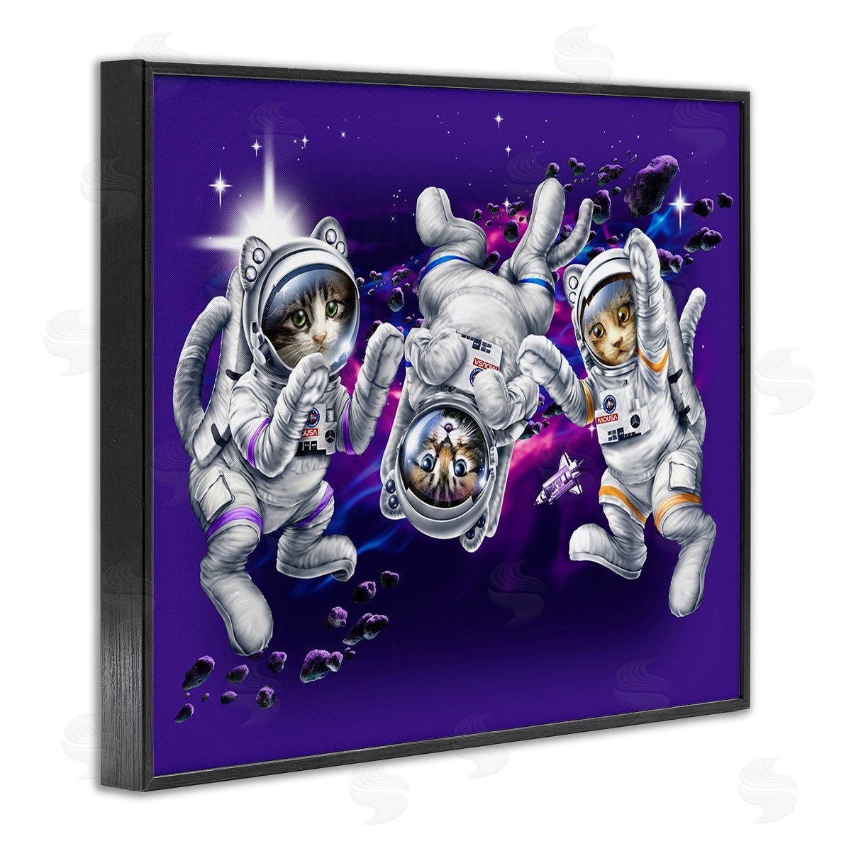Jim Baldwin Astronaut Cat Trio
