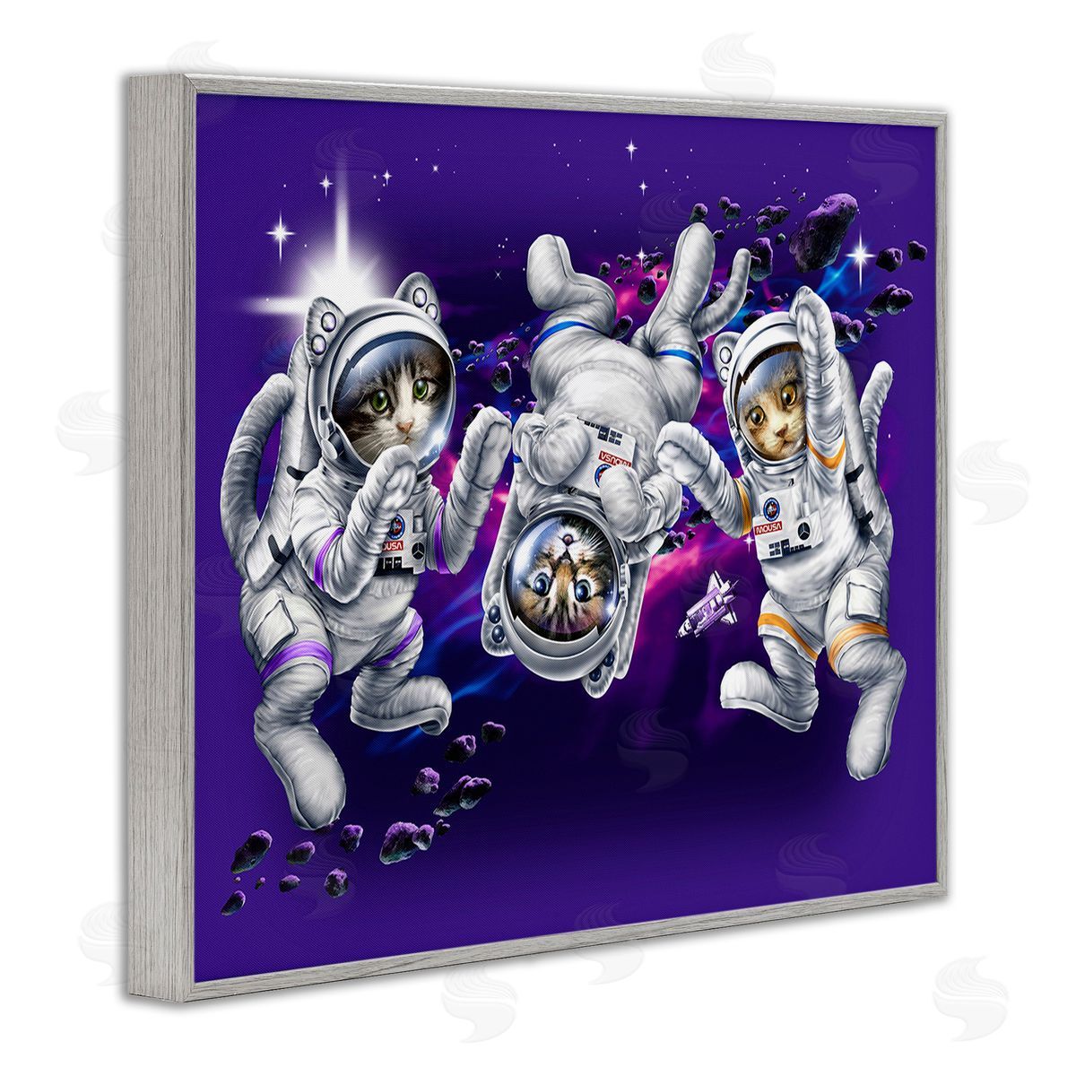 Jim Baldwin Astronaut Cat Trio