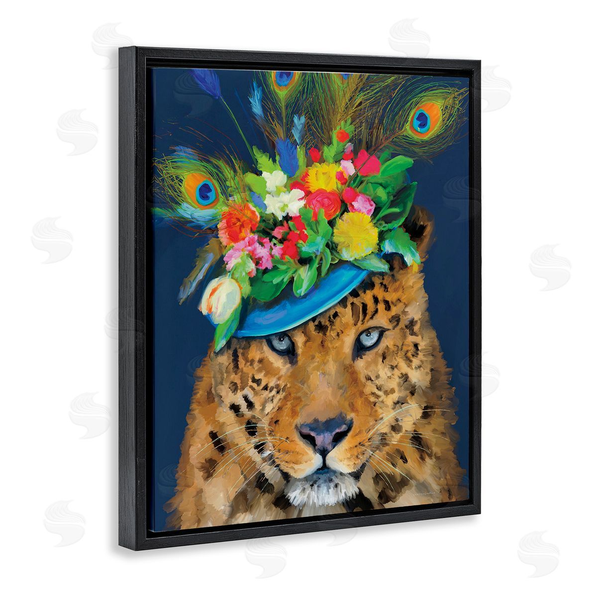 Kamdon Kreations Cheetah with Feather Hat