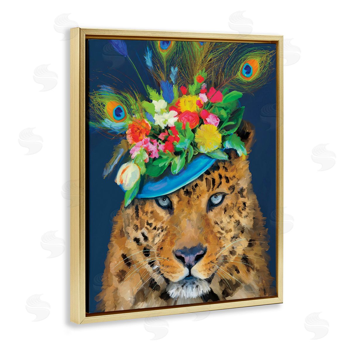 Kamdon Kreations Cheetah with Feather Hat