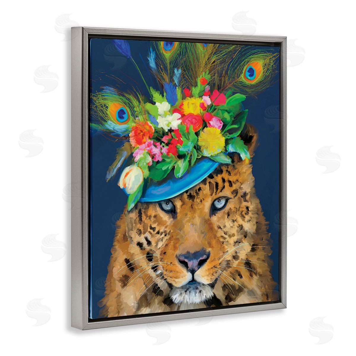 Kamdon Kreations Cheetah with Feather Hat