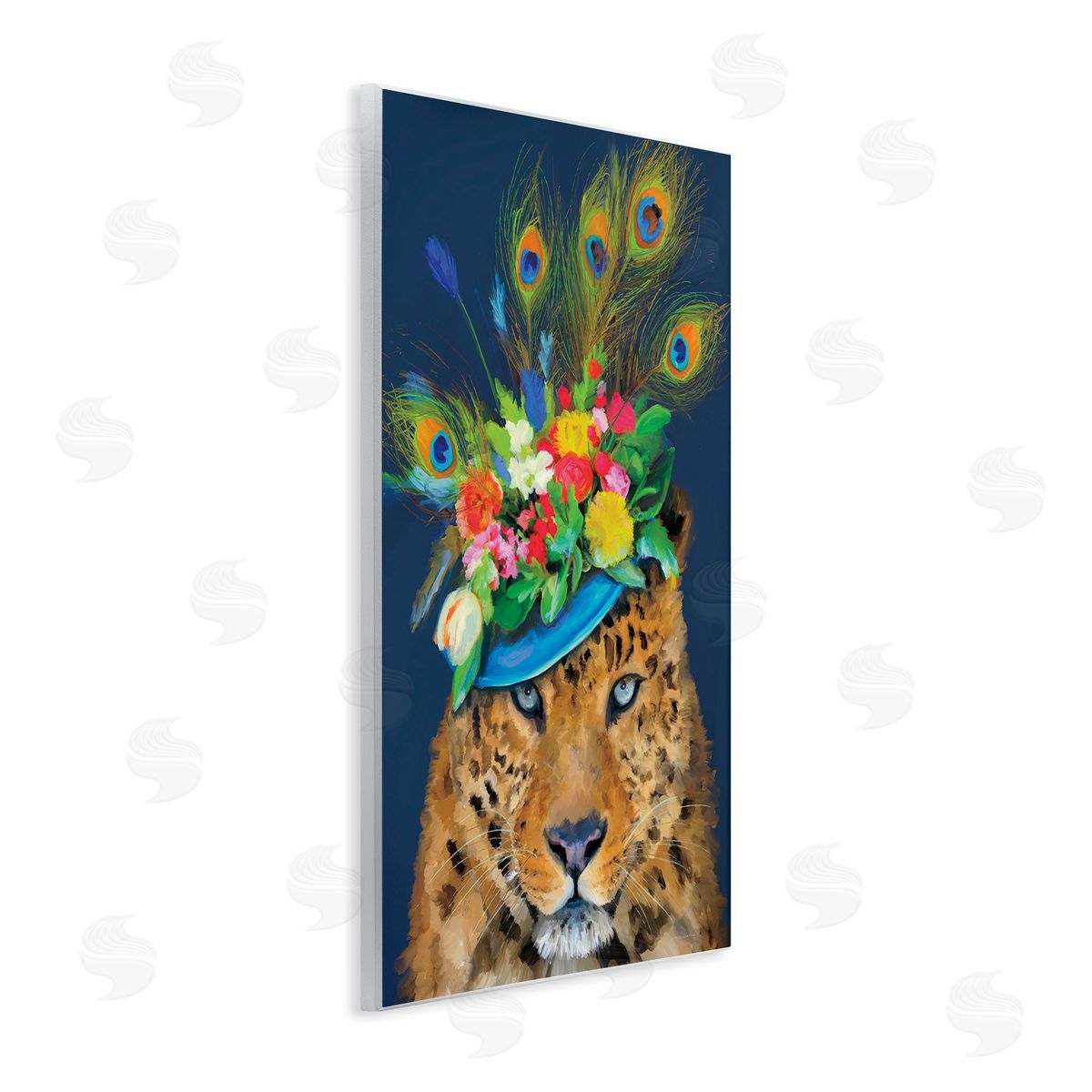 Kamdon Kreations Cheetah with Feather Hat