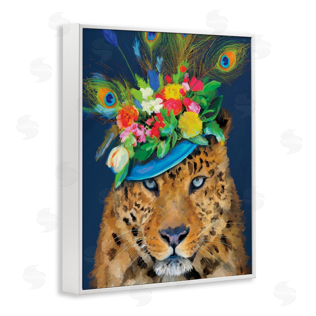 Kamdon Kreations Cheetah with Feather Hat