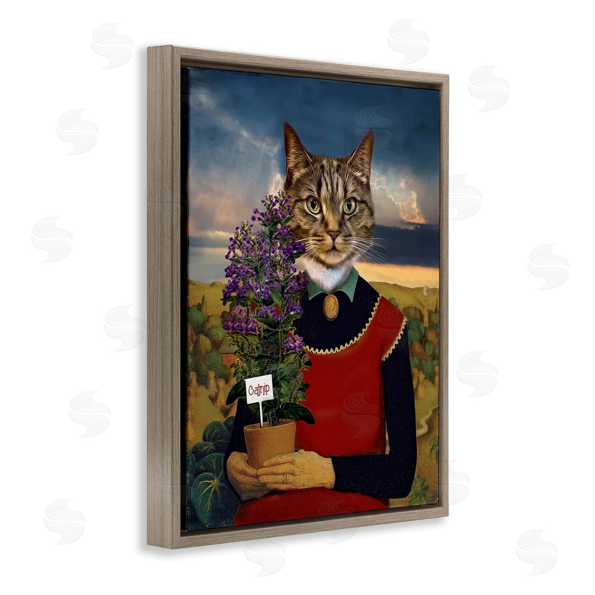 Karen Burke Gardening Cat with Catnip