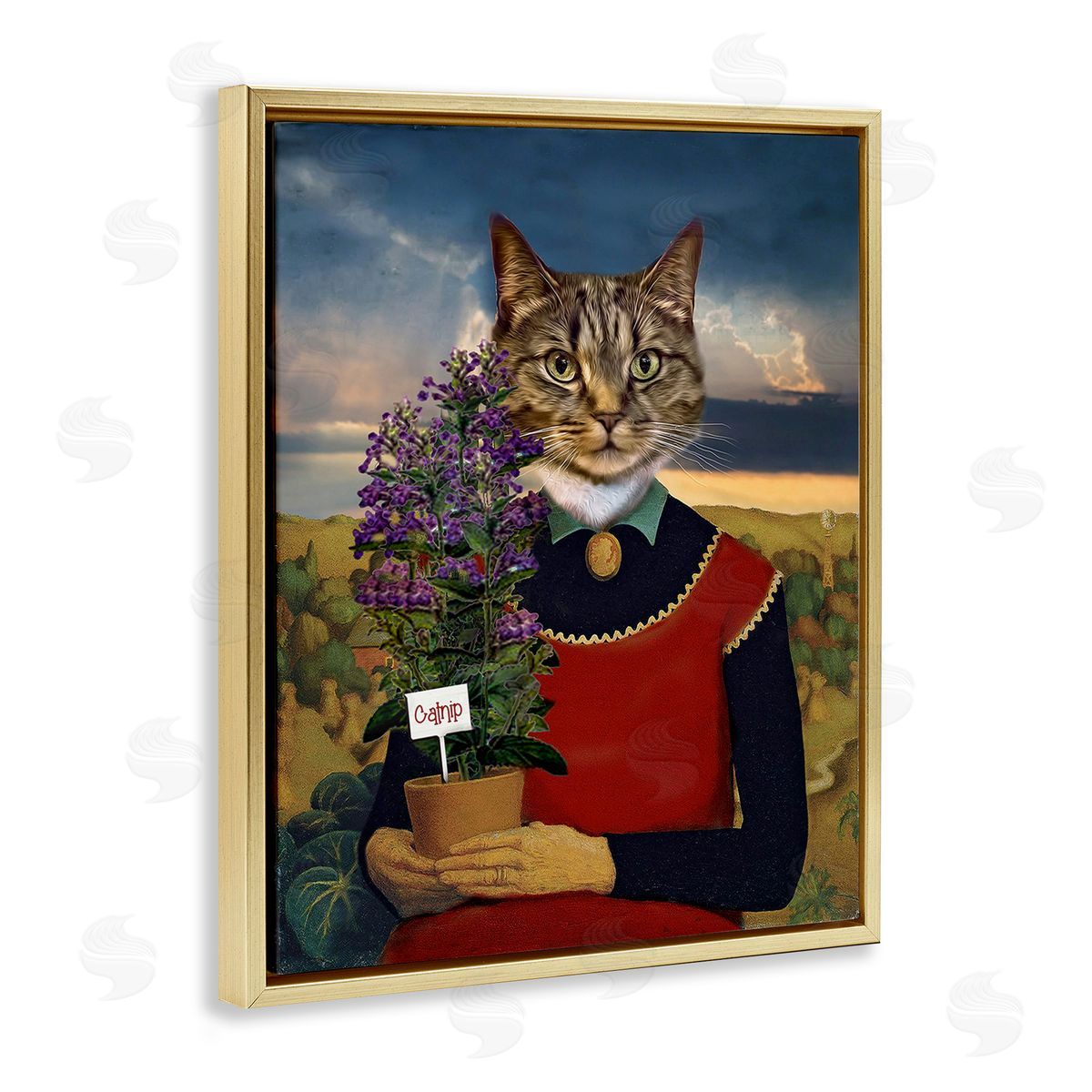 Karen Burke Gardening Cat with Catnip