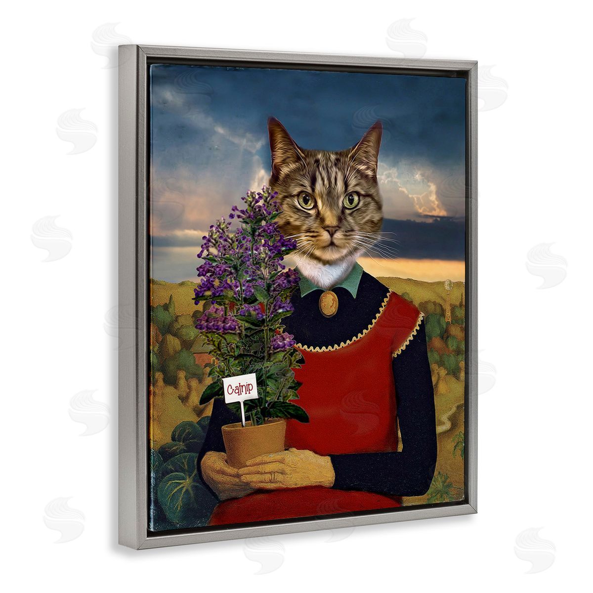 Karen Burke Gardening Cat with Catnip