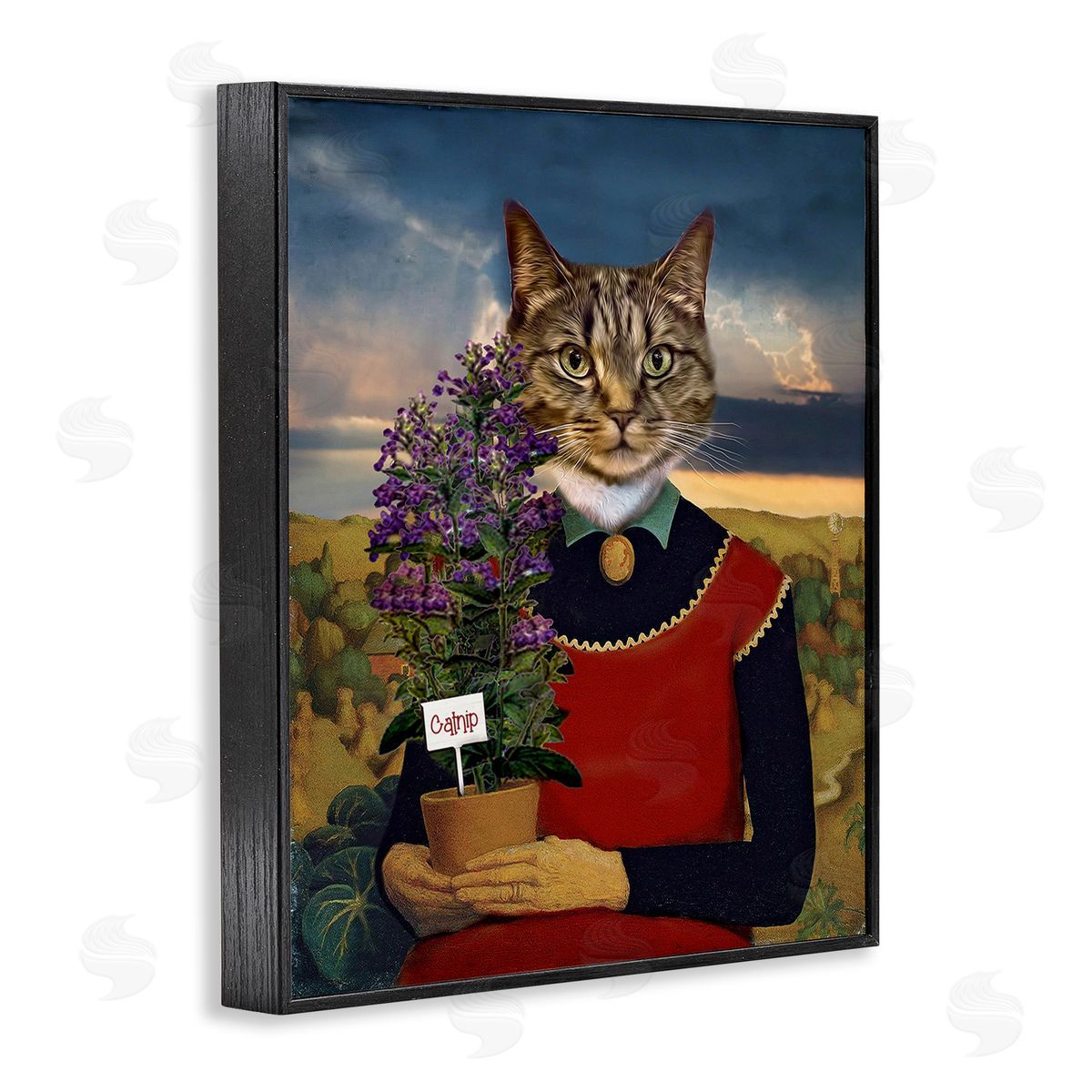 Karen Burke Gardening Cat with Catnip