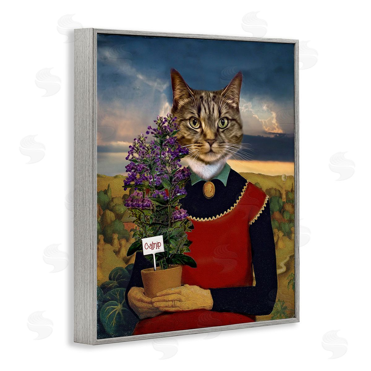 Karen Burke Gardening Cat with Catnip