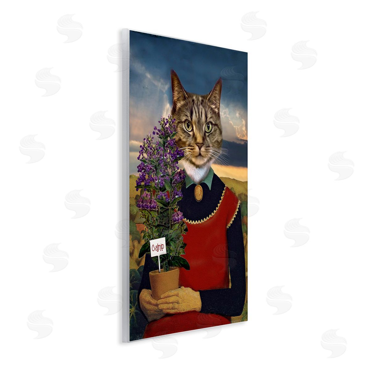 Karen Burke Gardening Cat with Catnip