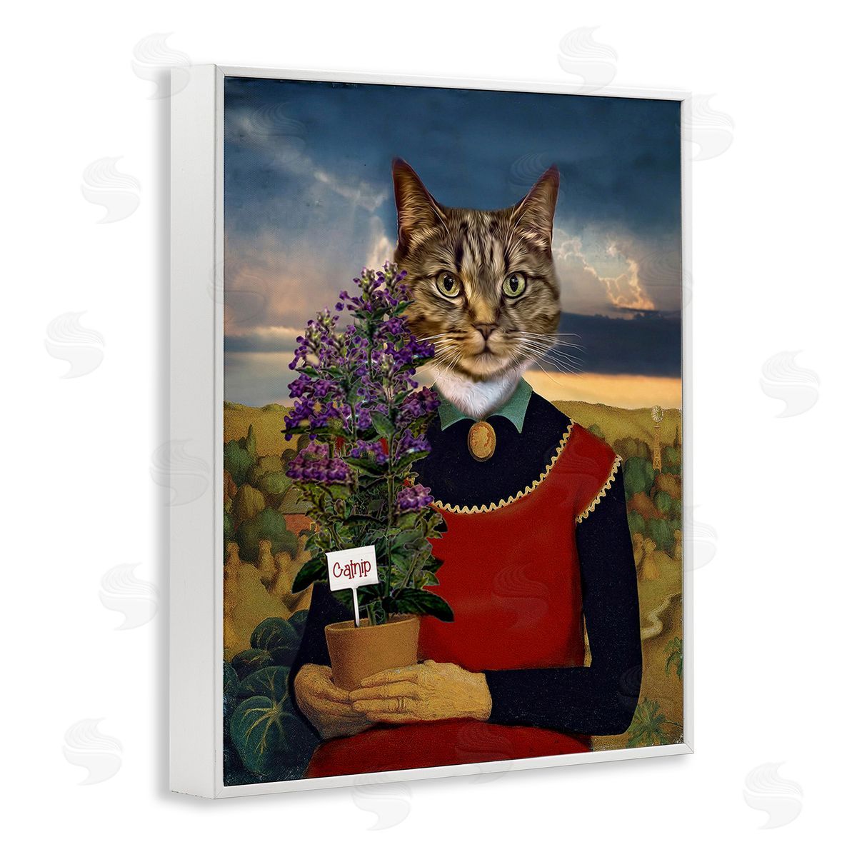 Karen Burke Gardening Cat with Catnip