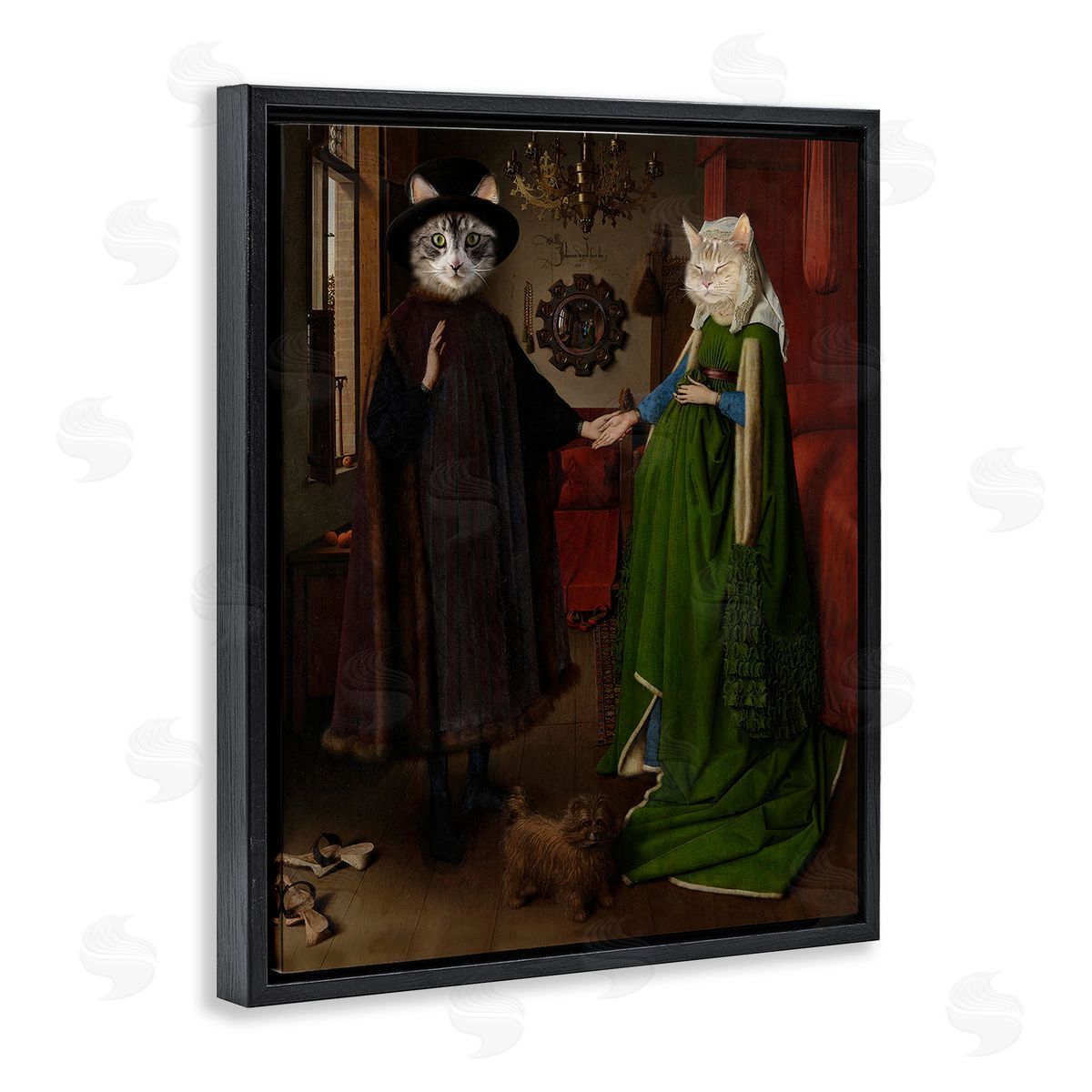 Karen Burke Classic Painting with Cats