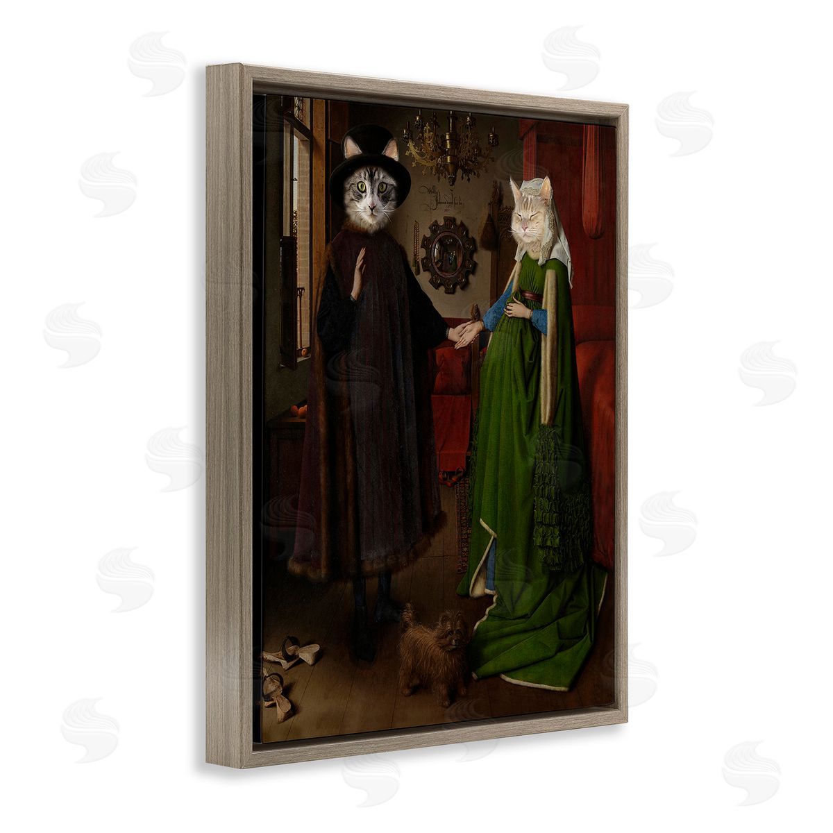 Karen Burke Classic Painting with Cats