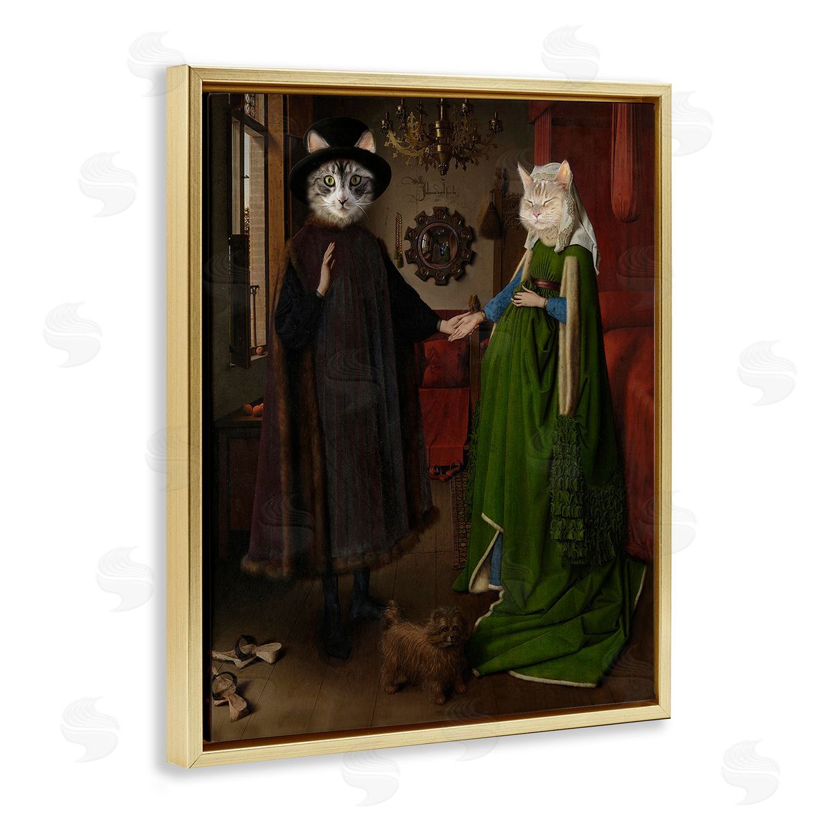 Karen Burke Classic Painting with Cats