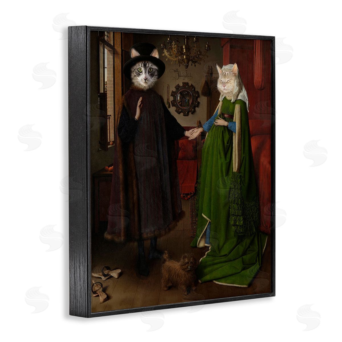 Karen Burke Classic Painting with Cats