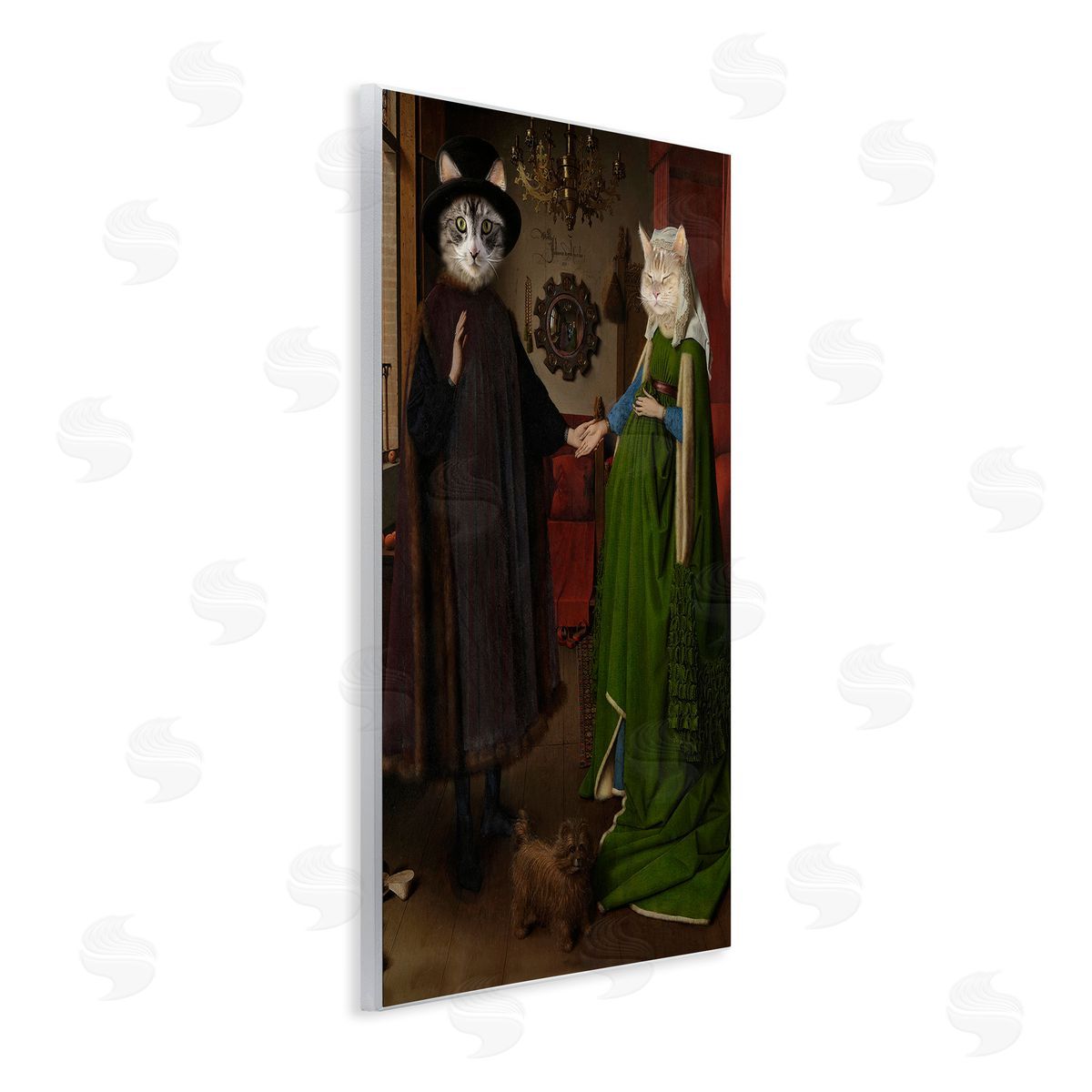 Karen Burke Classic Painting with Cats