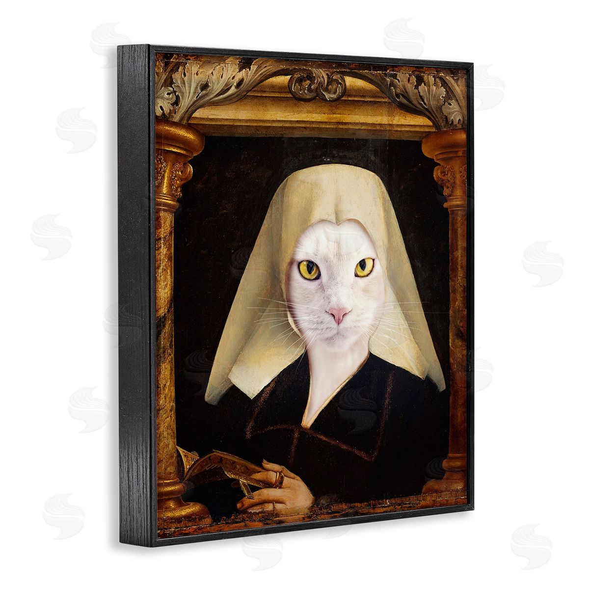 Karen Burke Cat with Ornate Arch