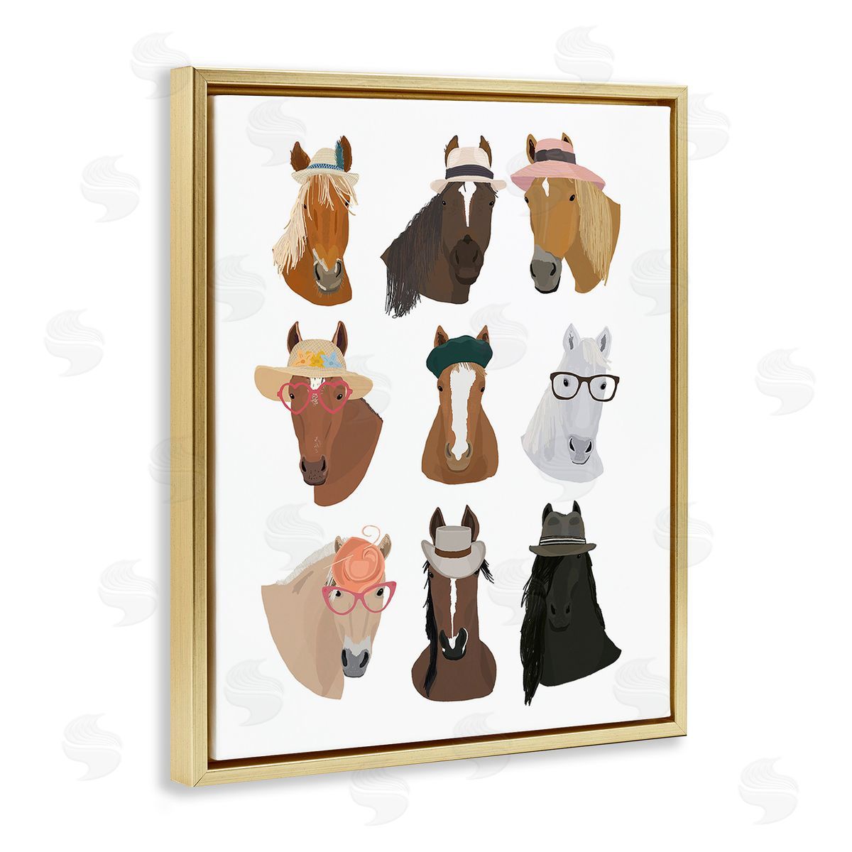 Hanna Melin Horses with Various Hats