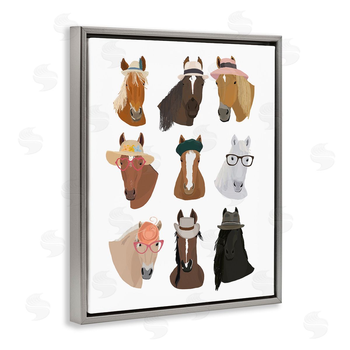 Hanna Melin Horses with Various Hats