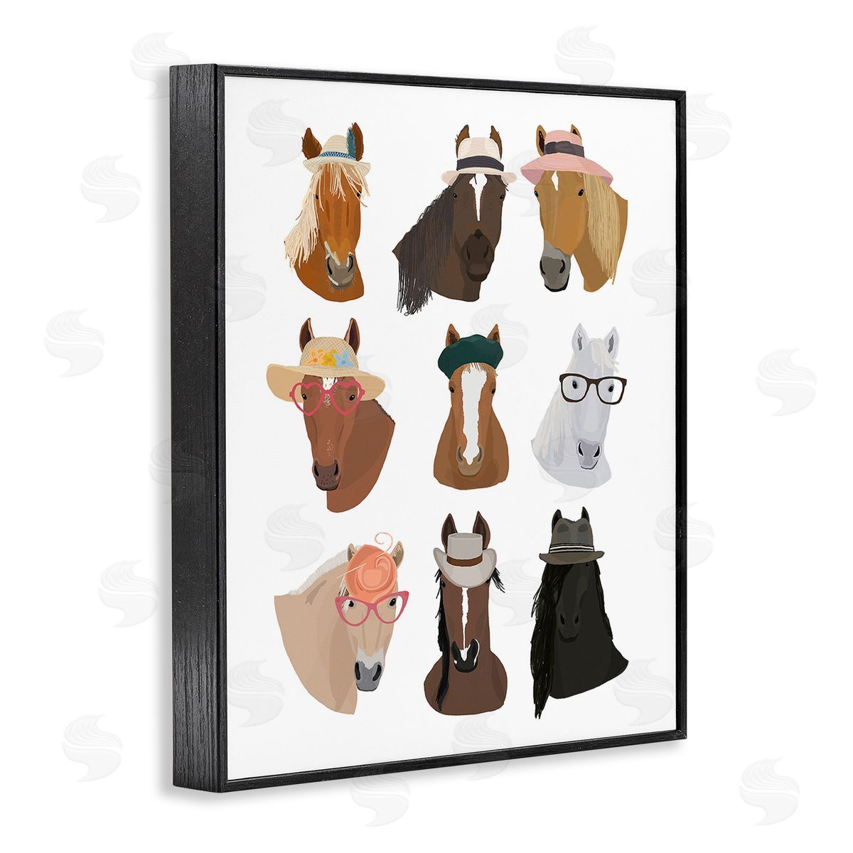 Hanna Melin Horses with Various Hats