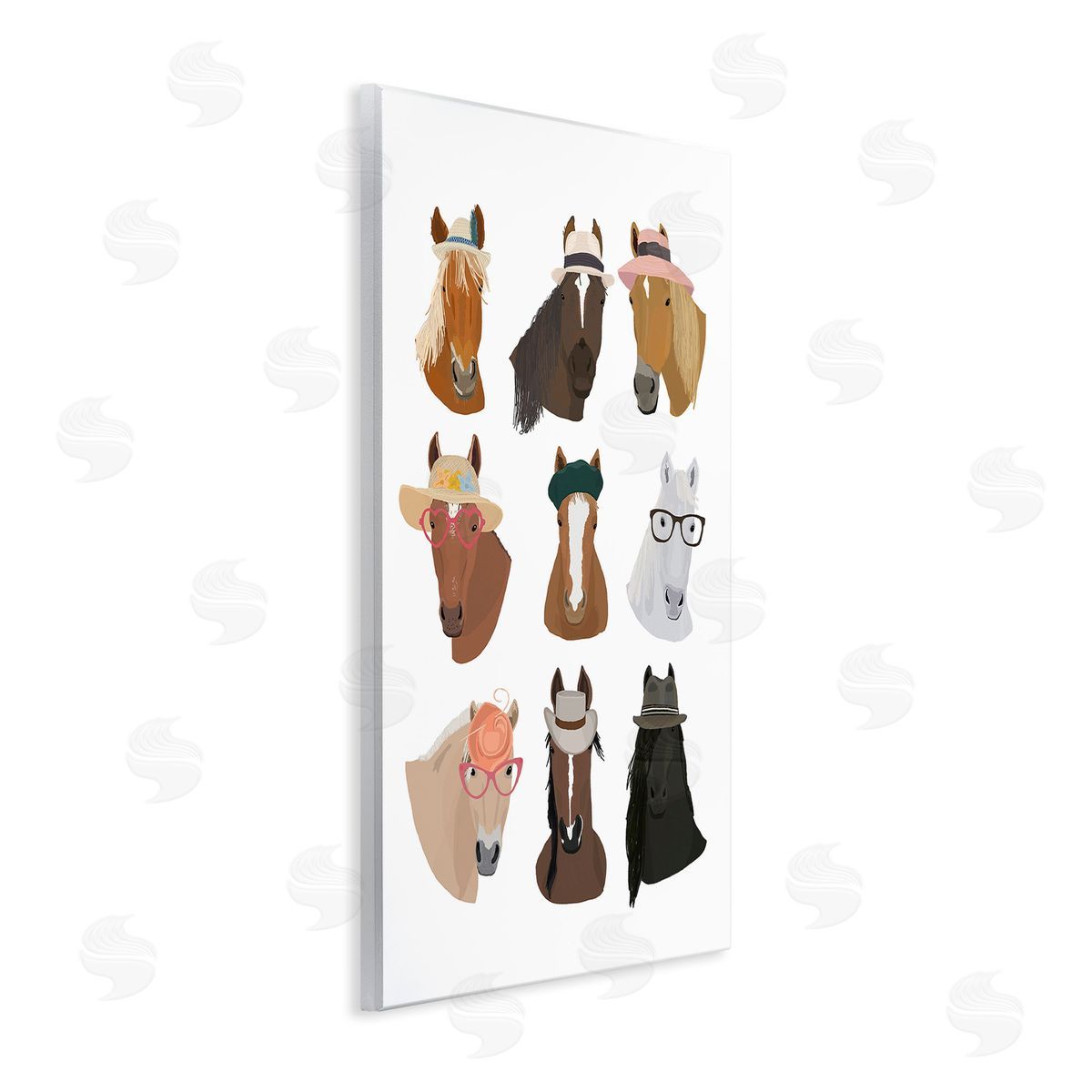 Hanna Melin Horses with Various Hats