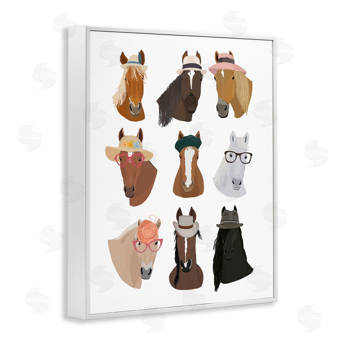 Hanna Melin Horses with Various Hats