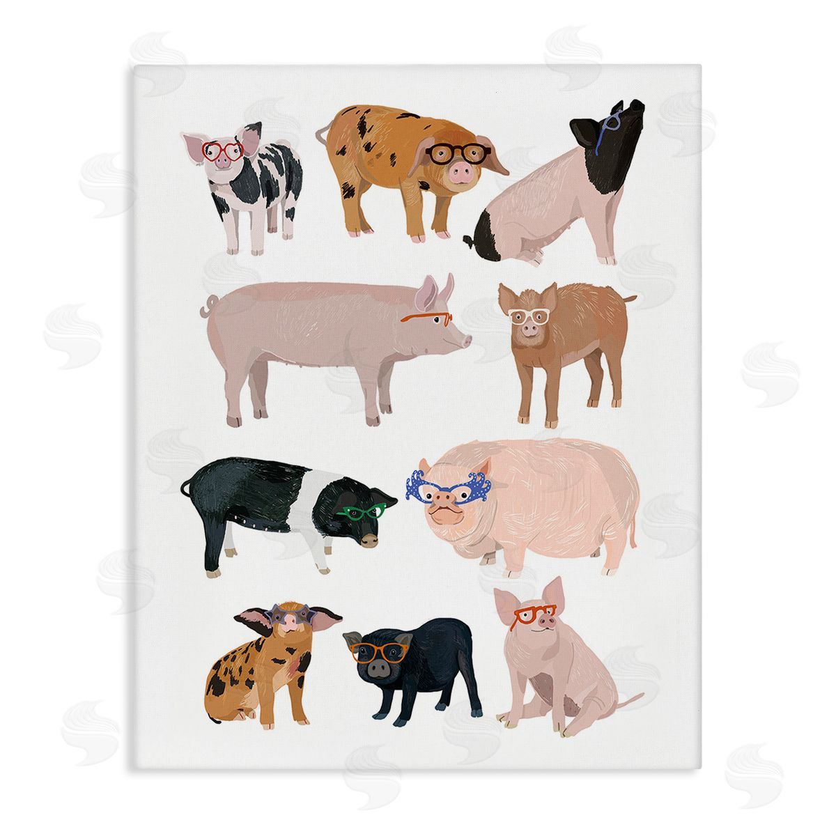 Hanna Melin Hipster Pigs in Glasses