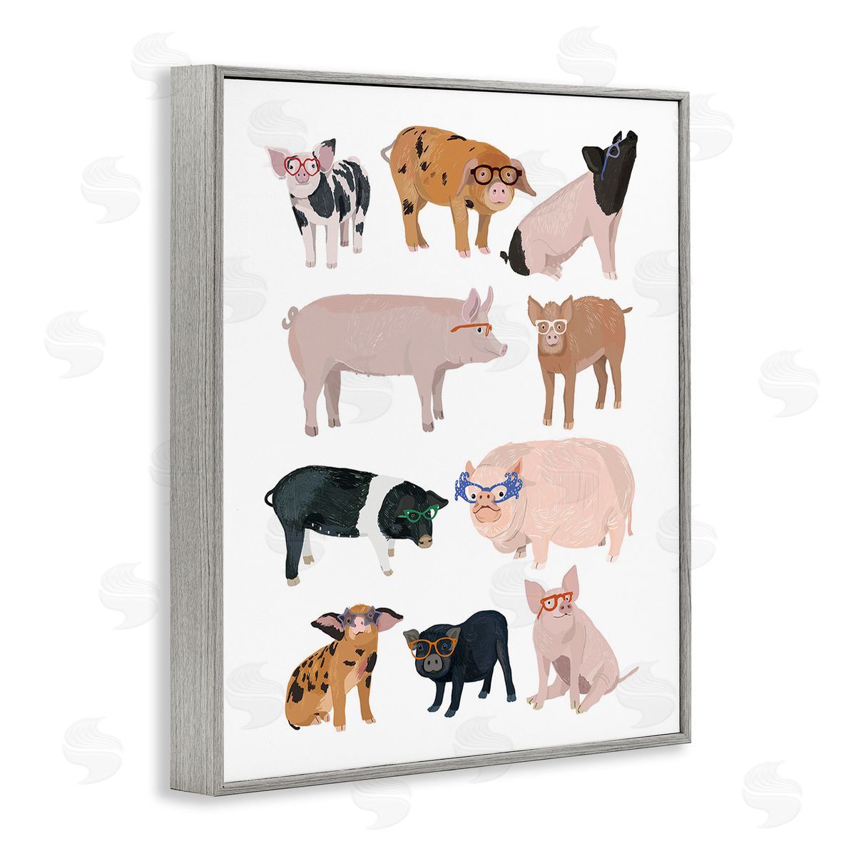 Hanna Melin Hipster Pigs in Glasses