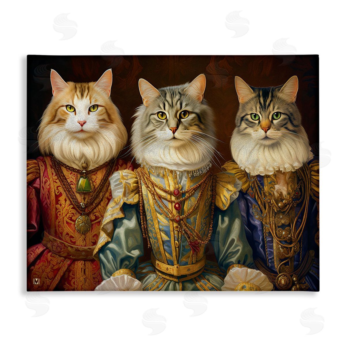 Michael David Ward Regal Cat Trio