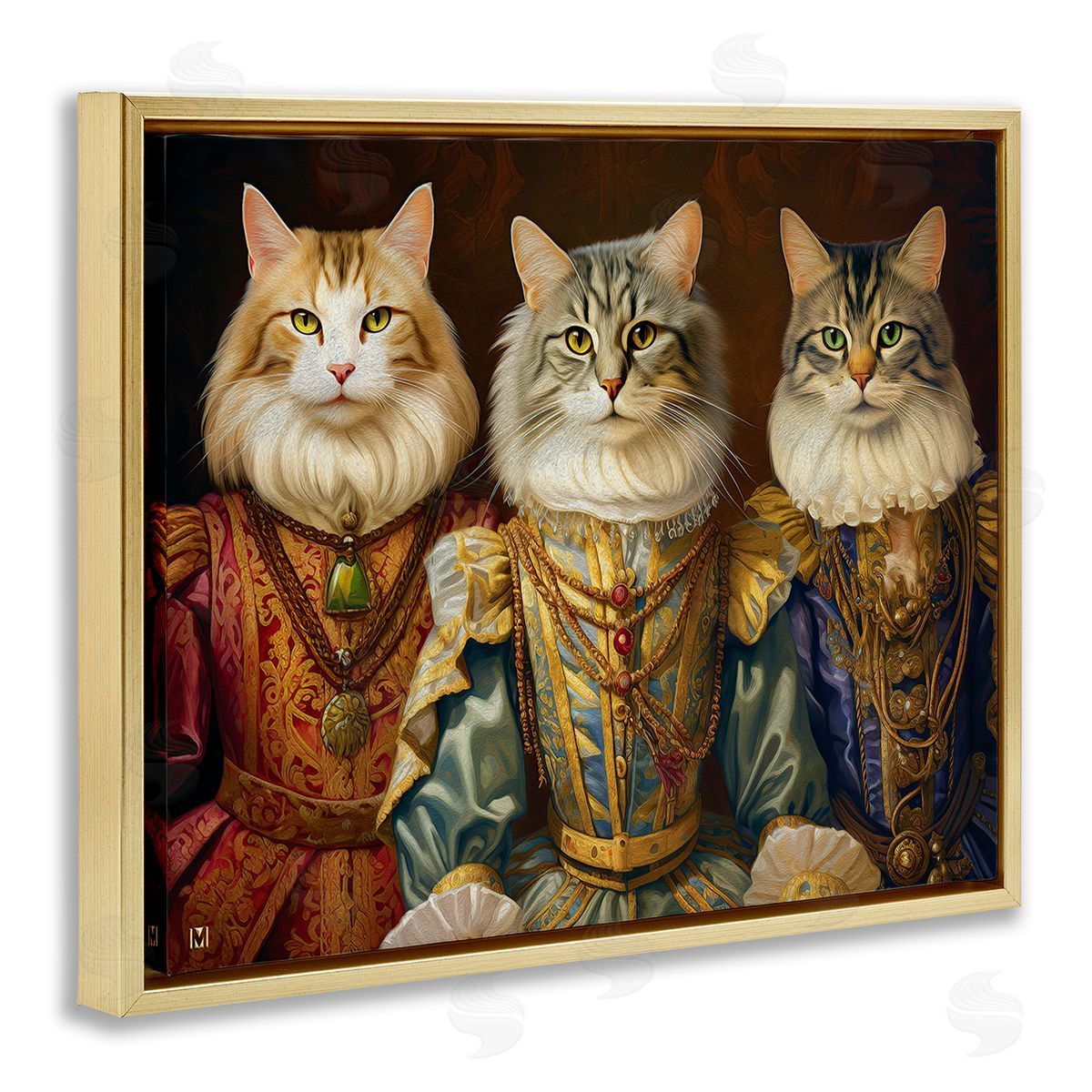 Michael David Ward Regal Cat Trio