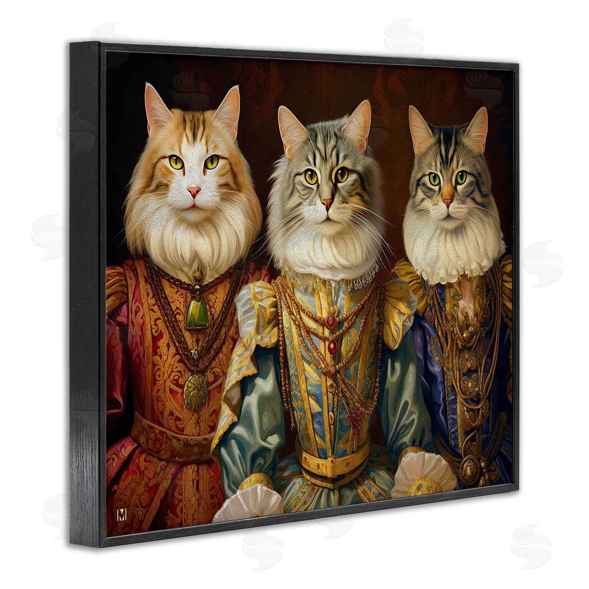 Michael David Ward Regal Cat Trio